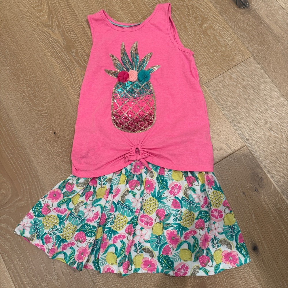Cynthia Rowley tropical tank and skirt